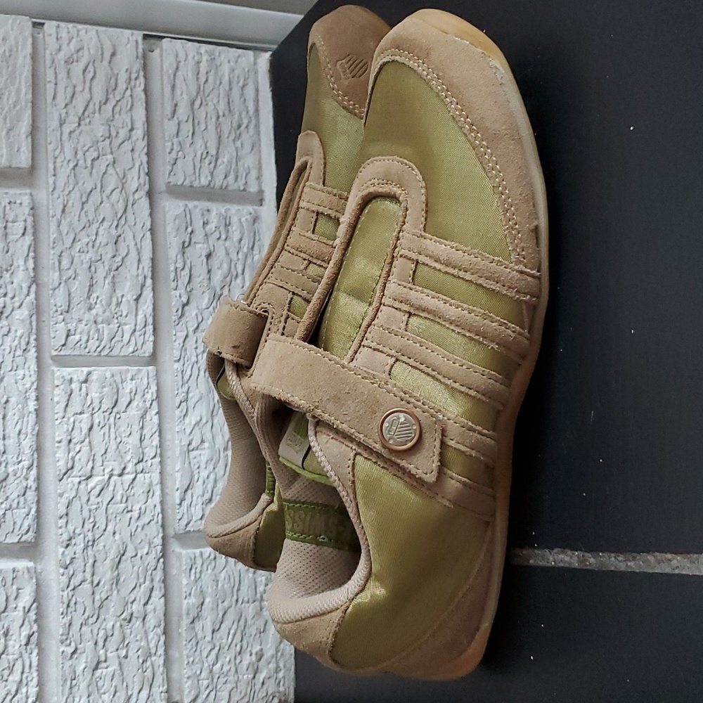 Women's K- Swiss brown green trainers size US 8.5 Casual Sporty Trendy